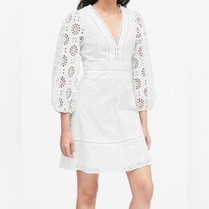 NWOT - Banana Republic Eyelet Mini Dress
